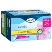 TENA PAD INSTADRY STANDARD LENGTH 10PK