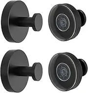4 PCS Suction Cup Hooks for Shower Wall, Luxegrip No Drill Hook, Removable Reusable Stainless Steel Towel Hooks, Shower Hooks for inside shower, Kitchen, Glass Door, Window, Mirror, smooth tile