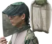 Fly Net for Heads | Face Netting Hat Heads Fly Net | 2X Beekeeper Hat Fly Shield, Fly Face Net Fine Mesh Screen Net for Beekeeping, Fishing, Outdoor Protection
