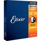 Elixir NANOWEB Nickel Electric — 8-String 12062 Light (.010-.074)