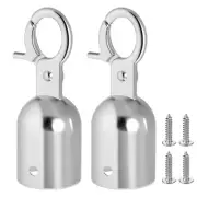 2pcs Cord Stopper Decking Rope Stopper Stainless Steel End Tip Caps Rope End