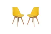 Chotto Set of 2 Ando Dining Chairs (padded seat)