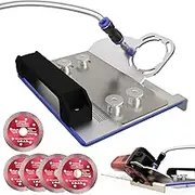 45 Degree Tile Chamfering Tool with 5 Saw Blades, Angle Grinder Stand for 45° Tile Cutting, Tile Cutter Tools Compatible with 100-Type Angle Grinders, Angle Grinder Attachments for Chamfering