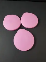 Tupperware Replacement Seals Set of 3 Impressions Pink No Straw Holes
