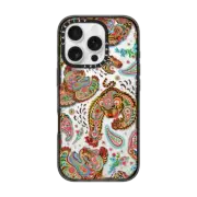 iPhone 16 Pro Impact Case Tiger universe paisley by Phannapast