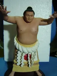 在飛比找Yahoo!奇摩拍賣優惠-13吋日本相撲選手  貴乃花  貴花田 人形