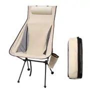 Portable Camping Chair - Lightweight Aluminum Alloy with Headrest