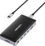 LASUNEY USB C Laptop Docking Station 15 in 1 Triple Display Multiport Adapter
