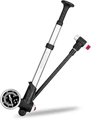 Bike Shock Pump with Pressure Gauge 300PSI High Pressure Bike Tire Inflator Pump for ycle Fork and Rear Suspension