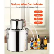 Stainless Steel 5 Gallon Moonshine Still Water Alcohol Distiller Kit