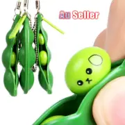 Gadget Squishy Pokebean Toy Pendant Squeeze Fidget Bean Anti Stress Key Ring