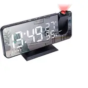 FOHOA 180° Rotating Projection Alarm Clock Radio
