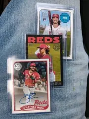 Topps Baseball Card (3 Card Lot) Jonathan India #'d, Auto & RC Cincinnati Reds