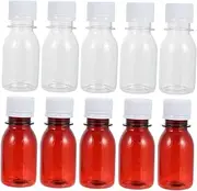 STOBAZA 20Pcs Transparent Graduated Bottle Plastic Bottles Leak Design with Sealing Cap for Precise Measurement and Easy Cleaning
