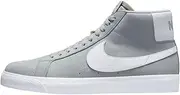 [Nike] Mens Sb Zoom Blazer Mid Iso Wolf Grey/White Athletic Shoes
