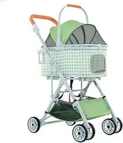 3 in 1 Dog Strolling Pet Strollers Portable Travel Cat Dog Stroller Outdoor Dog Stroller 4 Wheels Pet Trolley for Small Medium Pets