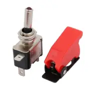1Pcs DC 12V 20A Boat SPST Red LED Illumination Metal Tip ON/OFF Toggle Switch