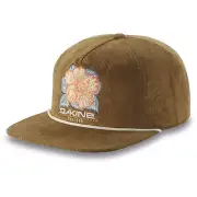 Dakine Tour Unstructured Cap Adjustable Strap Back Flat Brim Hat Rubber Brown