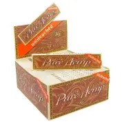 Box of Pure Hemp Unbleached King Size Rolling Papers Tobacco Smoking