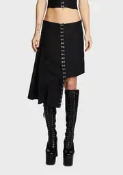 [Motel] Carlisia Asymmetrical Midi Skirt