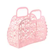 Bathroom Hollow Washing Storage Basket Removable Shower Basket Plastic Bath9351