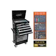 SP Tools 244Pcs Custom Series Toolkit - Bonus EVA Storage Trays Metric / SAE