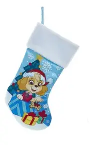 Officially Licensed Kurt Adler 19" Paw Patrol Pup With Presents Stocking, Skye