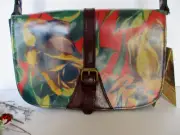 PATRICIA NASH CHAMPAIGN WINTER BLOOM FLORAL LEATHER CROSSBODY PURSE - NWT