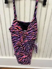NWT Magicsuit BLACK MULTI Wild Life Carma Tankini Swim Top, US 8