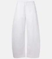 [Khaite] Khaite Clover cotton poplin wide-leg pants AU 14 white
