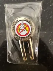 NoSnowMan Chrome Golf Divot Tool-Ball Marker