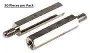 Richco Spacers Brass Hex Threaded Standoff (50 Pcs Per Pack) - HTSBG-M4-30-7-2