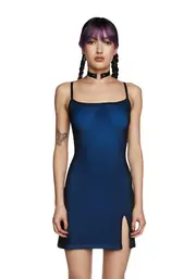 [Current Mood] Know My Worth Slip Dress - Blue