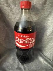 Share a Coke with Amelia 2025 Personalized Gift Coca~Cola Bottle 20oz