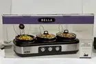 Bella Triple Slow Cooker Buffet Server Crock Pot