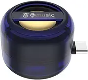 Mini Portable Speaker Portable 5X Speaker Amplifier, Plug & Play for Music/Calls, Mini Convenient Speaker with 3.5mm and Type-c, Mini Speakers, for Smartphone Tablet Notebook (Type-c)