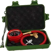 DINHEAROM 1 Set Car Tire Pressure Gauge Precision Dial Mechanical Inflator Durable Easy Installation for Automotive Modification Use