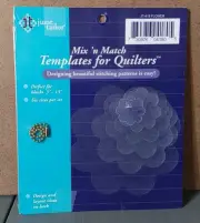 June Tailor Quilters Templates Flowers 6pc Stars 3pcTracing Quilting Sewing