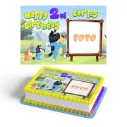 Bluey Portrait Edible Cocomelon Coco Melon Cake Topper Party Personalized