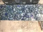 Blue Agate Console Counter Top, Agate Bar Counter Top, Handmade Home Decor Top