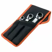 New Bahco S4RM/3T 3 Piece Reversible Ratchet Spanner Set - Incorporates 12 sizes