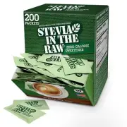 Stevia In The Raw Stevia Sweetener Packets, 200 Ct Box, Zero Calorie Stevia S...