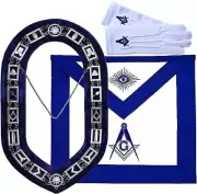 MASONIC COLLECTION - Craft Regalia Master Mason MM Apron Set with Cooler Chan