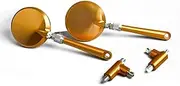 Motorcycle Retro Mirror For CB650R CL500 CL300 CM500 CM300 CM1000 CB1100 2013-2024 Folding Mirror Aluminum Black Motorcycle Rearview Mirror(Gold)