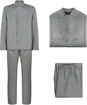 Mens Evil Doctor Grey Suit Costume Movie Villain Costume Halloween Funny 60s Villain Outfit for Adult