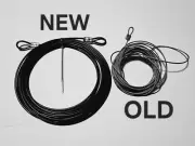 Black 12 ft foot Skeleton Upgraded Part U Tether Cable Guy Wire Home Depot