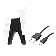 V Shape Charging Grip With Type-C Charging Cable For Switch NS JoyCon Controller
