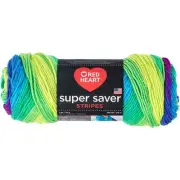 Red Heart Super Saver Yarn-Parrot Stripe E300B-4968