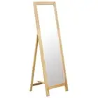 Freestanding Mirror Solid Oak Wood