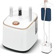 [ADVWIN] Standing Garment Steamer, Handheld Clothes Steamer with 2.7L Tank, Portable Steam Iron Wrinkle Remover with Adjustable Pole, Flat Hanging Ironing in 10 Level Steam Adjustment